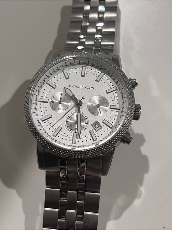 Michael Kors Other - Michael Kors Silver Stainless Steel Chronograph Watch mk-8072